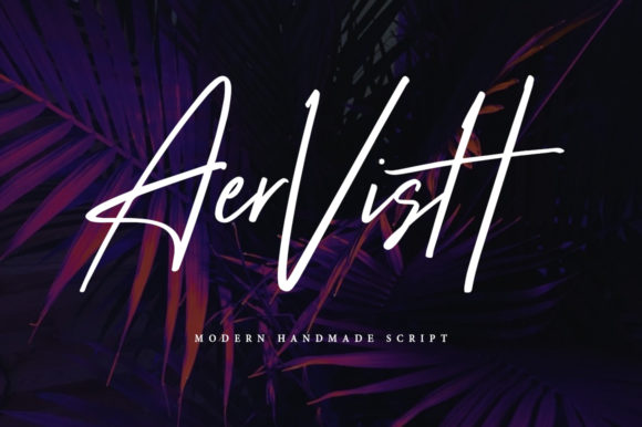 Aervish: A Handwritten Font for Editorial Design