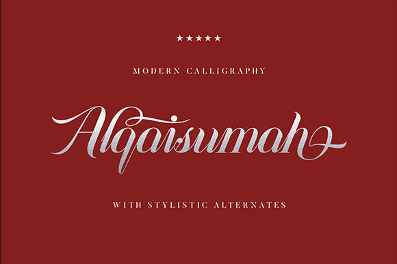 Alqaisumah: A Script Font for Modern Marketing