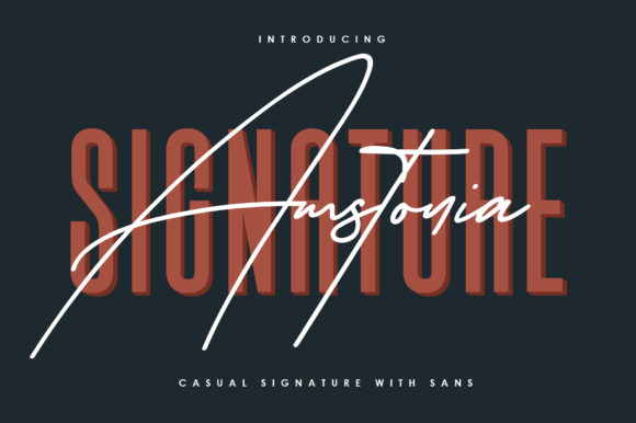 Amstonia Signature: A Font for Business Brilliance