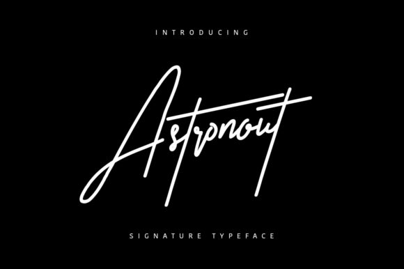 Astronout: A Delicate Script Font