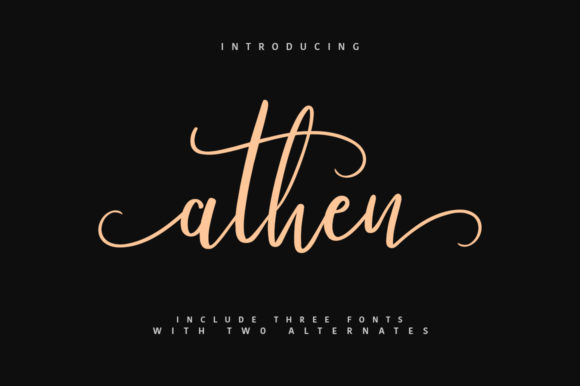 Athen: A Magical Script Font
