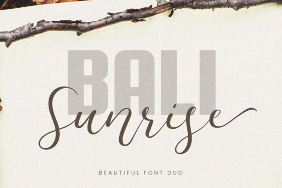 Bali Sunrise Font Review