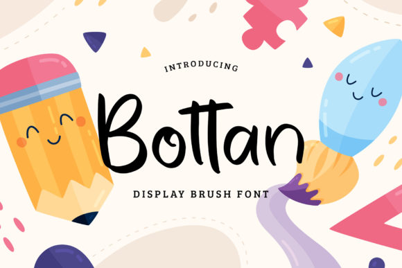 Bottan: A Handwritten Font for Creative Publishing