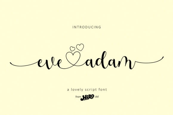 Eve Adam: A Stylish Handwritten Font