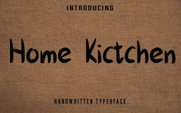 Home Kitchen Font for Elegant Design