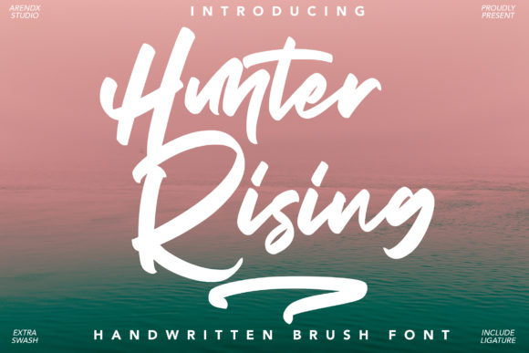 Hunter Rising: A Brushed Handwritten Font