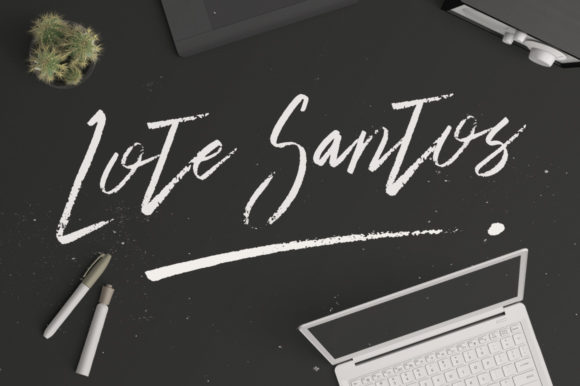 Lote Santos: A Handwritten Font for Web Design
