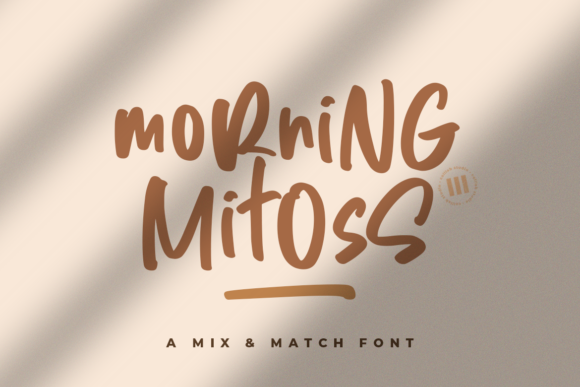 Morning Mitoss: A Romantic Handwritten Font