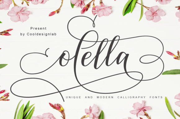 Olella: A Romantic Calligraphy Typeface