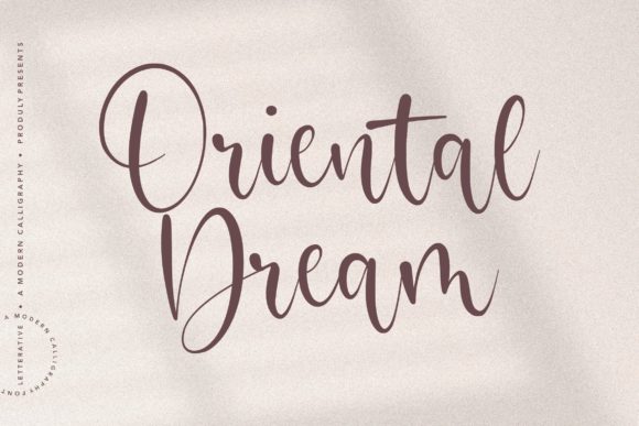 Oriental Dream: A Script Font for Elegant Design