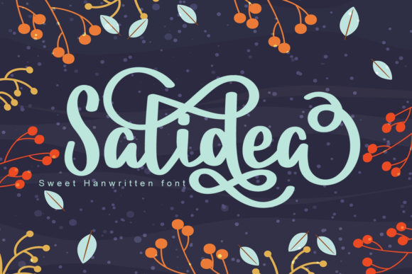 Salidea: A Romantic Script Font for Web Design