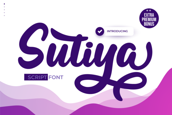 Sutiya: A Charming Script Font for Marketers