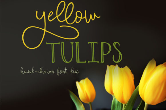 Yellow Tulips Font for Creative Projects